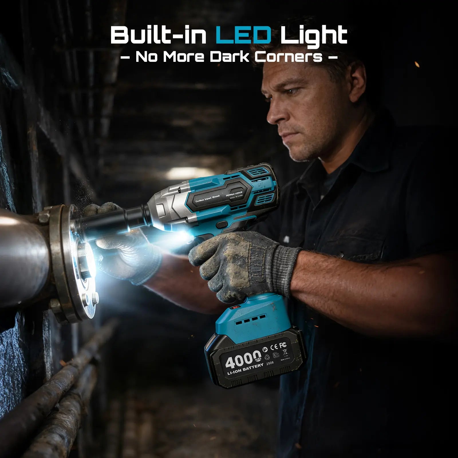 3‑in‑1 Cordless 1/2 Inch Impact Wrench