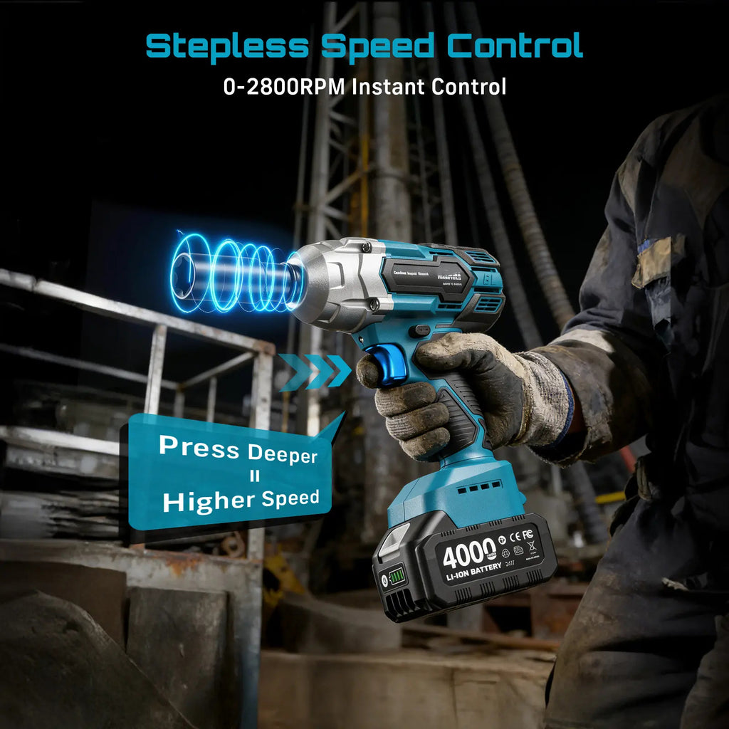 3‑in‑1 Cordless 1/2 Inch Impact Wrench