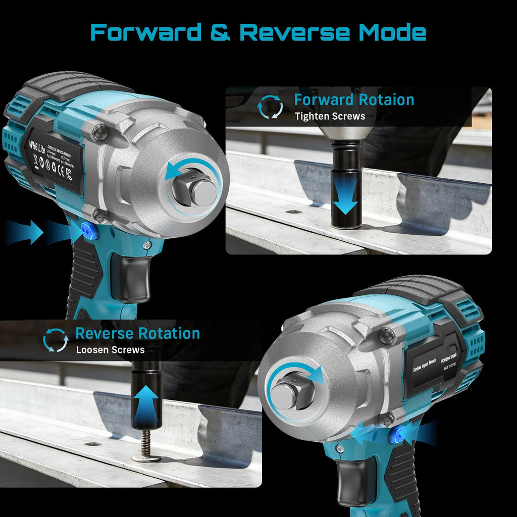 3‑in‑1 Cordless 1/2 Inch Impact Wrench