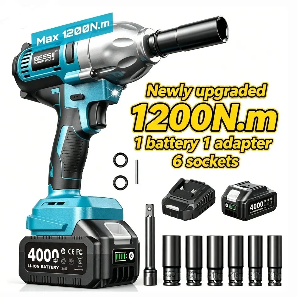 3‑in‑1 Cordless 1/2 Inch Impact Wrench