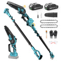 2 in 1 Cordless Pole Saw & Mini Chainsaw ,Working height 16FT Reach